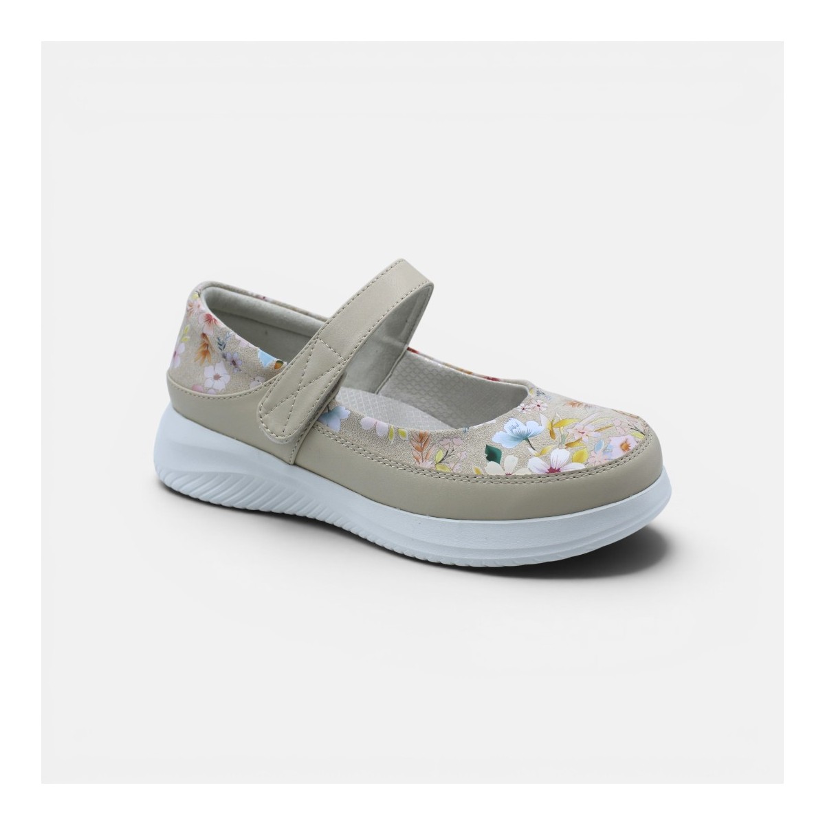 Gala Mary Janes - Floral Beige