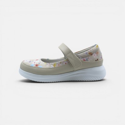Gala Mary Janes - Floral Beige