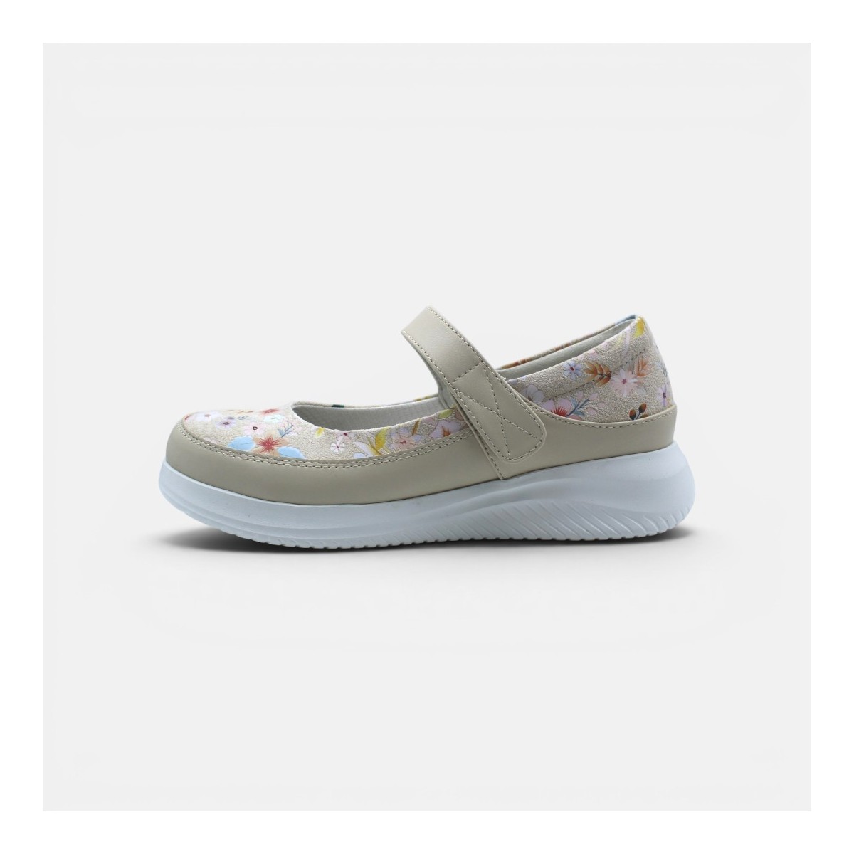 Gala Mary Janes - Floral Beige