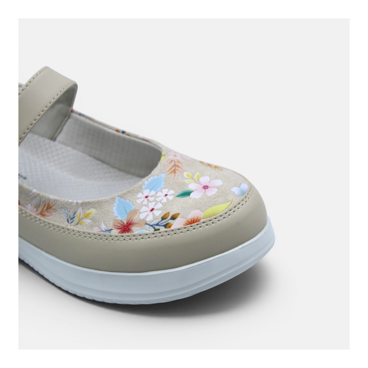 Gala Mary Janes - Floral Beige