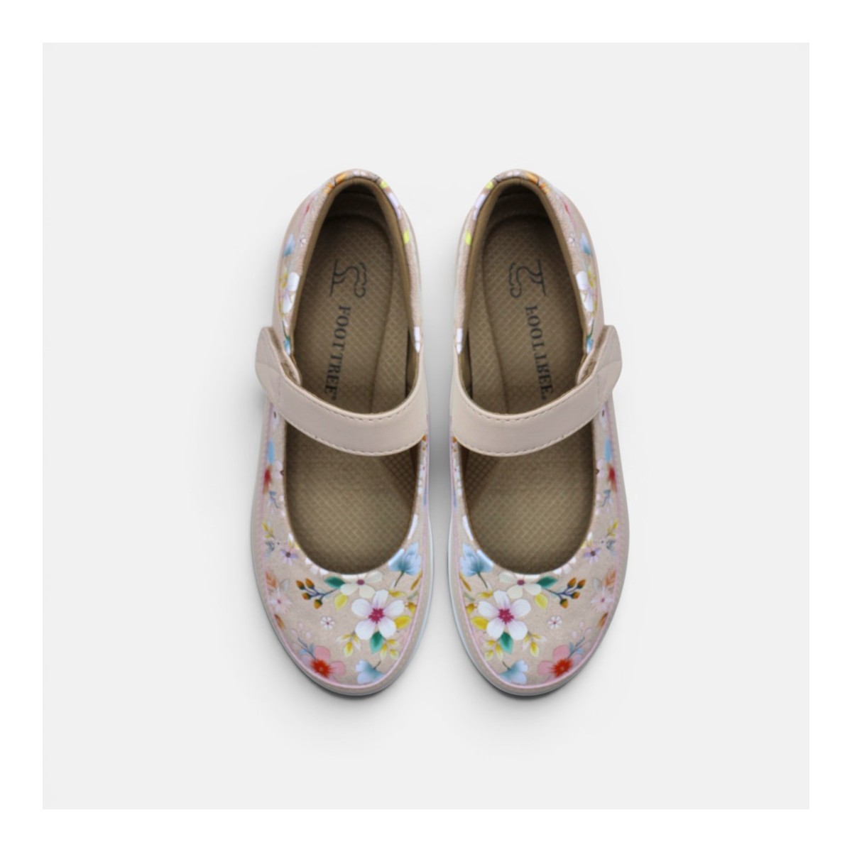 Gala Mary Janes - Floral Pink