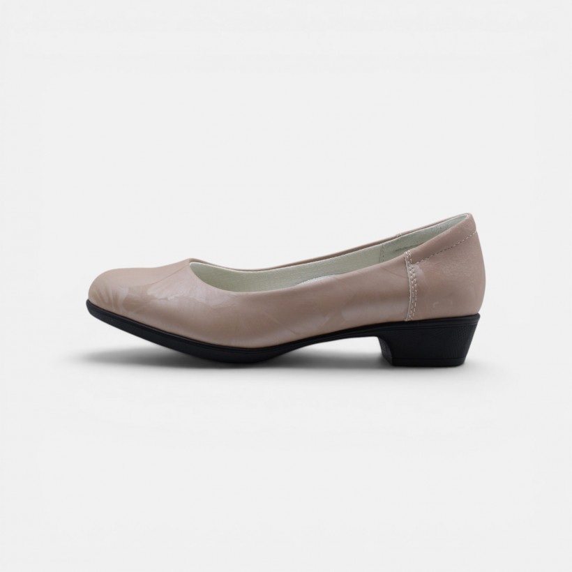 Sylva Low Heel Pumps - Pink Floral
