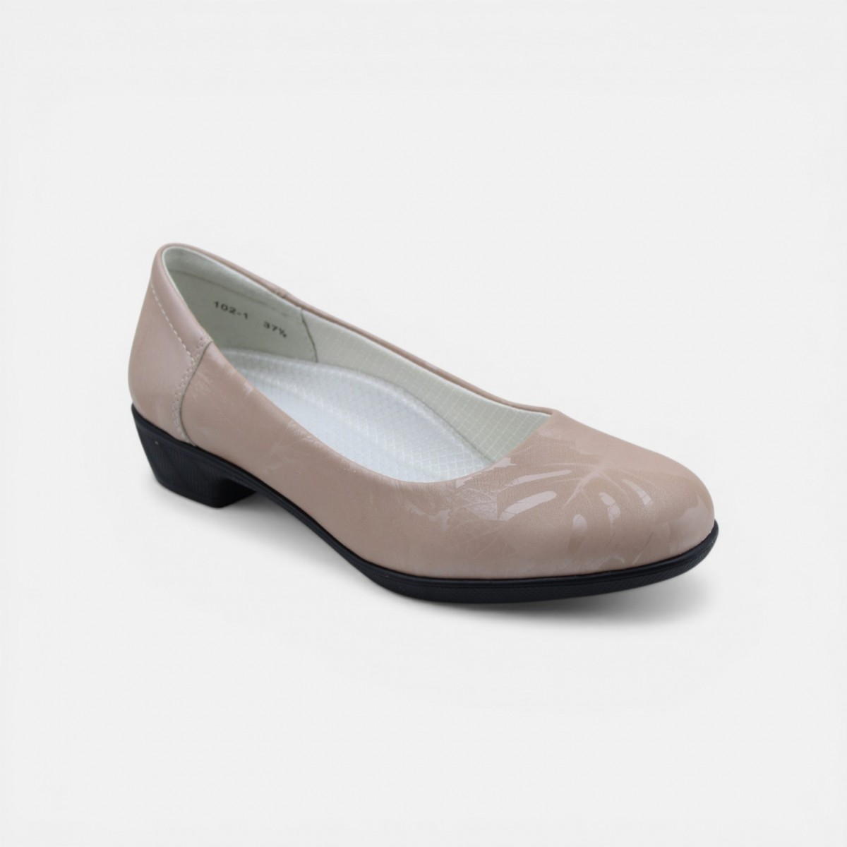 Sylva Low Heel Pumps - Pink Floral
