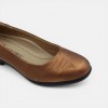 Sylva Low Heel Pumps - Brown Floral