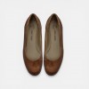 Sylva Low Heel Pumps - Brown Floral