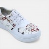 Vira Wide Fit Slip-ons - Floral White